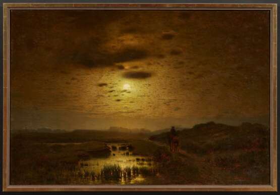 Louis Douzette. Moorland Landscape in the Light of the Full Moon - photo 2
