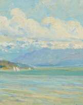 Edward Cucuel. View over the Stanberg Lake to the Mountains