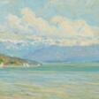 Edward Cucuel. Blick über den Starnberger See auf die Berge - Auktionsware