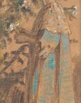 Ludwig von Hofmann. Girl at the Christmas Tree