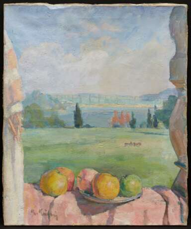Kurt Kühn. Still Life with Apples on the Veranda of the Studio above a Lake - фото 2