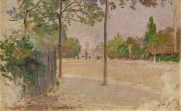 Giuseppe De Nittis. View of the Arc de Triomphe From Southwest