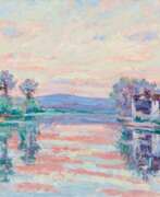 Арман Гийомен. Armand Guillaumin. Morning Atmosphere on the Banks of the Seine near Samois