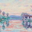 Armand Guillaumin. Morning Atmosphere on the Banks of the Seine near Samois - Prix ​​des enchères