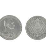 Silver. Silver coin 3 marks. Germany 1913. 