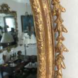 An elegant George III giltwood and carton-pierre oval pier glass late 18th Century Gilding Rococo 119 - photo 2