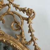 An elegant George III giltwood and carton-pierre oval pier glass late 18th Century Gilding Rococo 119 - photo 5