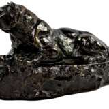 Bronze D&rsquo;Antoine-Louis BARYE (1795-1875) Panth&egrave;re De Tunis N&deg;1 Bronze Romanticism 19th century - Foto 1