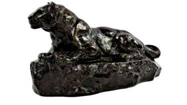 Bronze D&rsquo;Antoine-Louis BARYE (1795-1875) Panth&egrave;re De Tunis N&deg;1