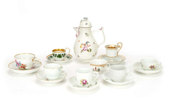 Meissen collector's cups and jug - photo 1