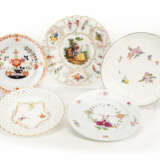 Meissen 4 plates and 1 bowl - photo 1