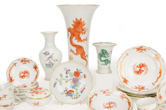 Meissen mocha and coffee service 'Red Dragon' - фото 3