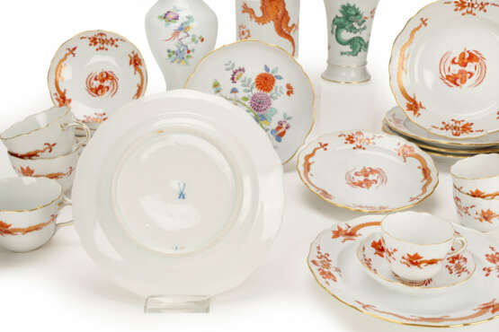 Meissen mocha and coffee service 'Red Dragon' - фото 4
