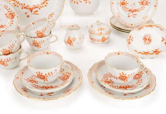 Meissen coffee service 'Indian painting in coral red' - фото 2