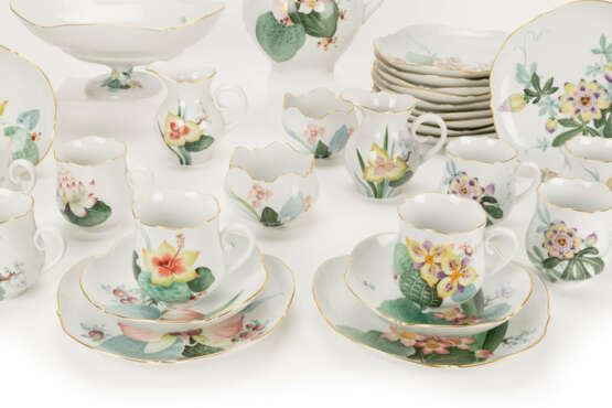 Meissen coffee service 'Orchid and water plants' - photo 2