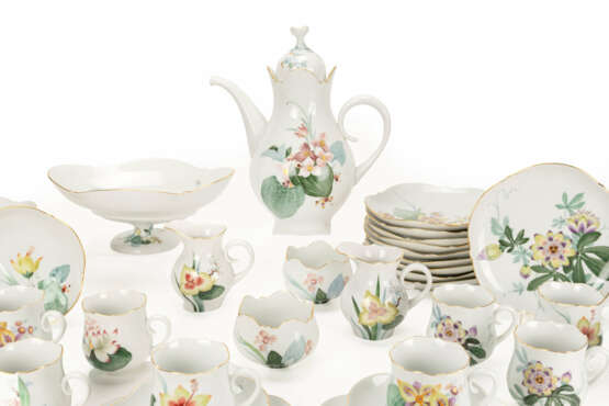 Meissen coffee service 'Orchid and water plants' - photo 3