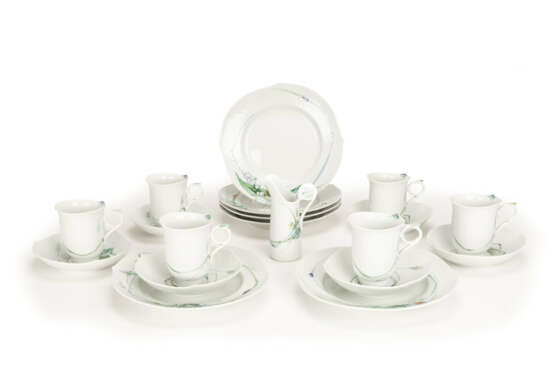 Meissen coffee service 'Forest flora with insects' - фото 1