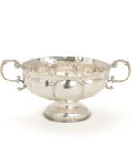 Silverware. Baroque silver brandy bowl