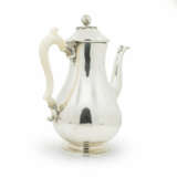 Silver coffee pot with leg handle - photo 2