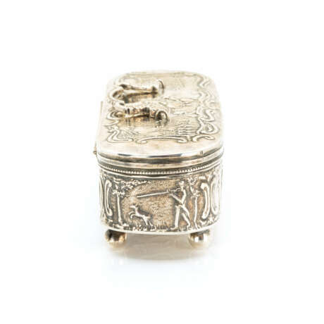 Silver tabatiere with seafaring and hunting motif - photo 2