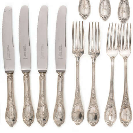 Extensive silver cutlery for 12 people - photo 2