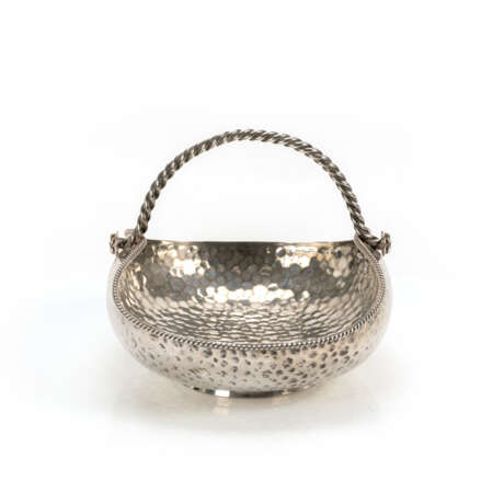 Silver pastry basket with handle - photo 3
