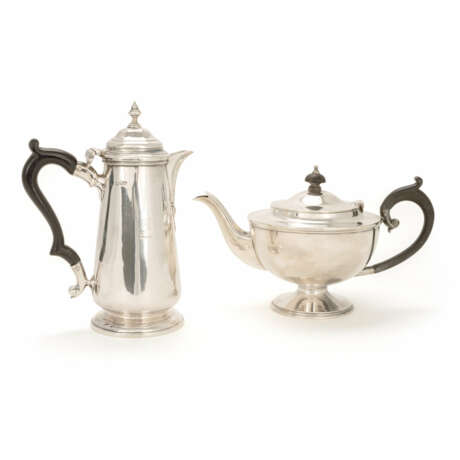 Silber-Kaffee- und Teekanne - Foto 1