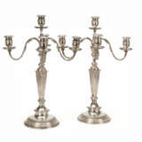 Paar Silber-Girandolen im klassizistischen Stil - Foto 2