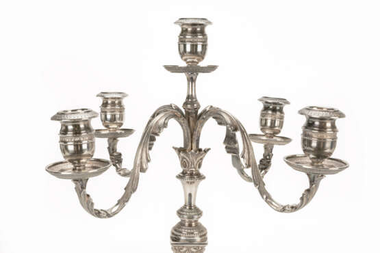 A pair of silver girandoles in the classicist style - фото 3