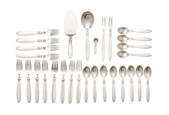 Georg Jensen silver cutlery set 'Cactus Design No. 30' - фото 1
