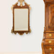 Empire mirror with crowning and brass chandeliers - Auction Items