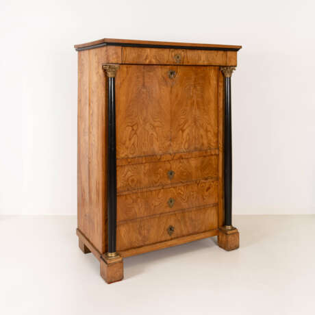 Empire-style cabinet secretaire with free-standing columns - photo 2