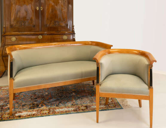 Empire style armchair and bench - photo 2