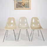 Herman Miller/Vitra drei DSX Plastic Side Chairs, S-Schale, Entwurf von Charles und Ray Eames - Foto 1