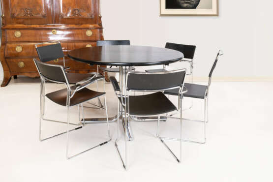 Midcentury dining room set with Arrben chairs - photo 1