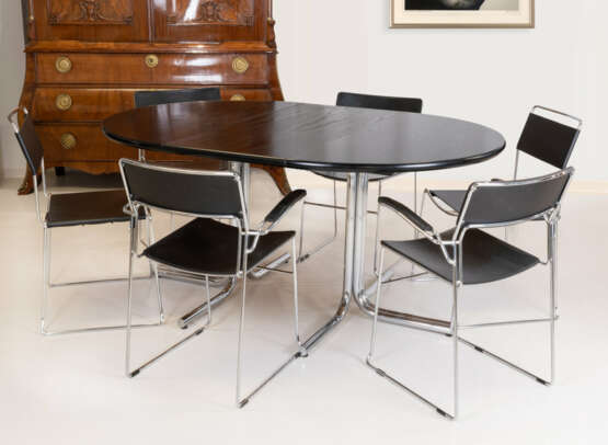 Midcentury dining room set with Arrben chairs - фото 2