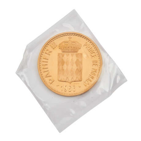 Monaco/GOLD - 10 Francs 1966. Rainier III. 1949-2005. - photo 2