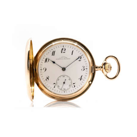 Julius Assmann Glashütte Savonette mit Uhrenkette - Foto 1