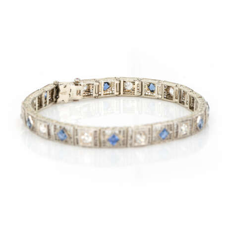 Bracelet with sapphire-diamond setting - photo 3