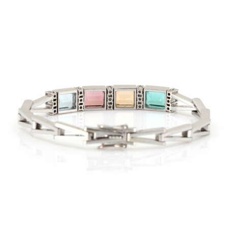 Bracelet with gemstone-diamond setting - photo 3