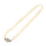 Pearl diamond necklace - фото 1