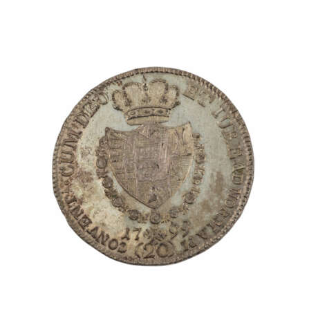 Württemberg - 20 Konventionskreutzer 1799, Graf Friedrich II., Belag, Patina, - фото 2
