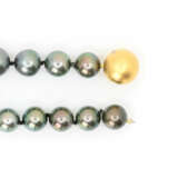 Tahitian pearl necklace with diamond clasp - фото 4
