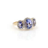 Ring with tanzanite diamond setting - photo 2