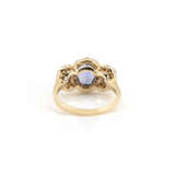 Ring with tanzanite diamond setting - photo 4