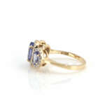 Ring with tanzanite diamond setting - photo 5