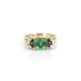 Ring mit Turmalin-Diamantbesatz - Foto 1