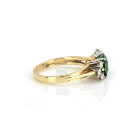 Ring with tourmaline diamond setting - фото 3