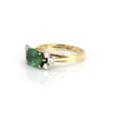 Ring with tourmaline diamond setting - фото 5