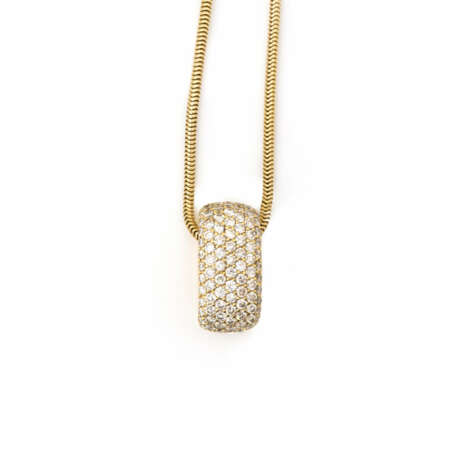 Necklace with diamond pendant - photo 2